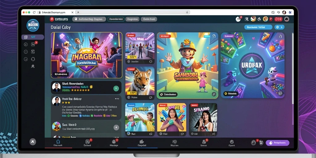 Screenshot menampilkan permainan slot yang memukau.