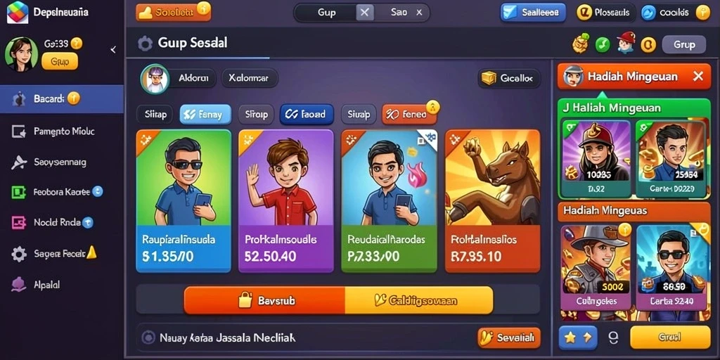 Tampilan utama HUJANTOTO dengan grafik yang memikat.