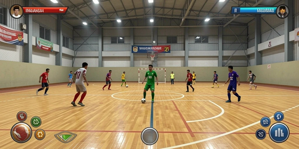 Screenshot menampilkan karakter utama dalam pertempuran.