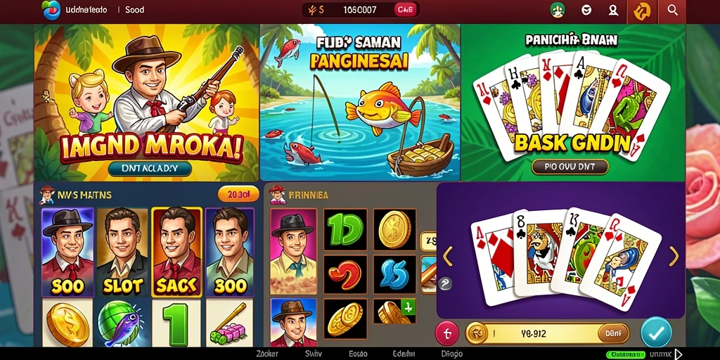 Tampilan utama NUTS777 dengan grafis yang memukau.