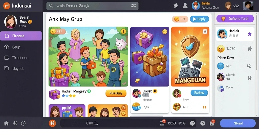 Tampilan antarmuka yang intuitif dan menarik.