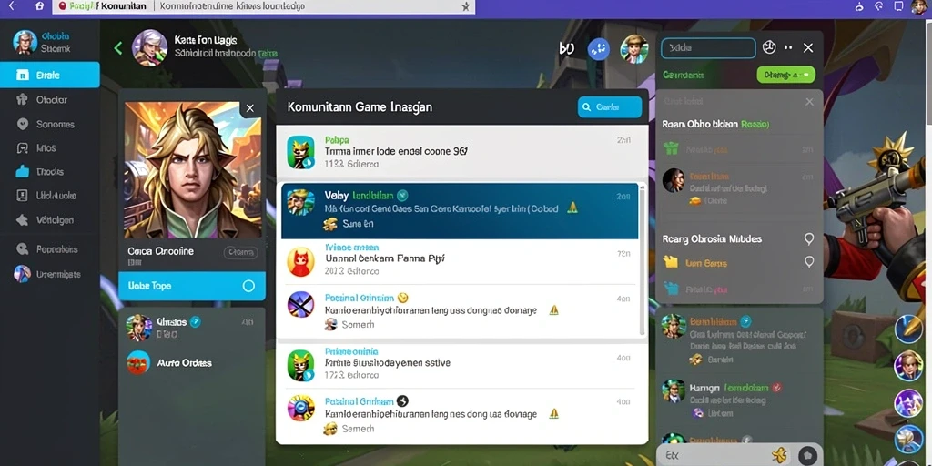 Screenshot menunjukkan karakter utama dalam petualangan.